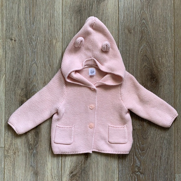 GAP Other - Baby GAP 6-12mo button teddy hoodie